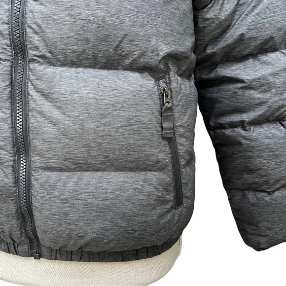 The North Face Kids Charcoal and Black Reversible Puffer Jacket - Picture 3 of 12